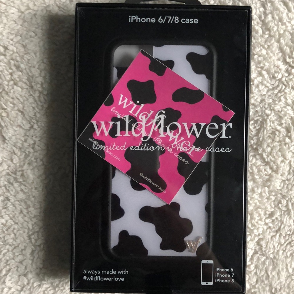 cow print wildflower case